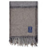 Pledd 130x170 Checked Mohair Mix Wool - Stone/beige/grey fra Lexington