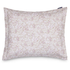 Putetrekk 50x70 Fall leaves printed cotton sateen - Beige, white & burgundy fra Lexington