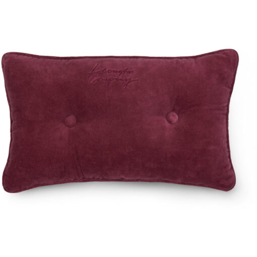 Pyntepute 30x50 Buttoned organic cotton velvet - Burgundy fra Lexington