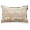 Pyntepute 40x60 Logo organic cotton velvet - Beige fra Lexington
