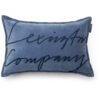 Pyntepute 40x60 Logo organic cotton velvet - Misty Blue fra Lexington
