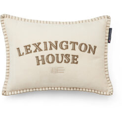 Pyntepute 30x40 Lexington house organic cotton velvet - Beige/olive fra Lexington