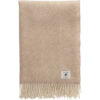 Ullpledd herringbone taupe beige fra Gant
