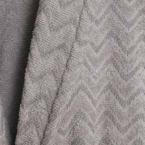 Badekåpe ''Jacquard herringbone'' Concrete grey fra Gant - Bilde 2