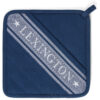 Gryteklut icons jacqard star blue & white fra lexington