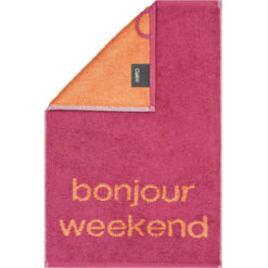 Håndkle postcard, bonjour weekend fra cawö
