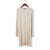 Nattkjole viscose & modal blend jersey light beige melange fra Lexington
