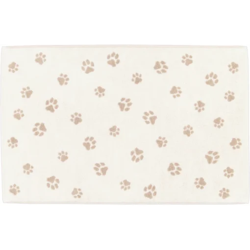 badematte we love dogs paws natur & beige fra cawö