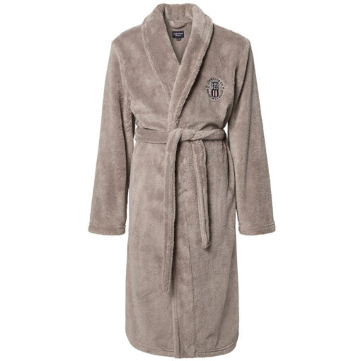 Badekåpe fleece unisex gray fra Lexington
