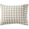 Checked cotton flanell putetrekk green, beige & white fra Lexington