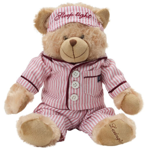 Holiday teddy red & white fra Lexington