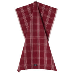 Alternative view of Kjøkkenhåndkle 50x70 Checked Linen/Cotton fra Lexington Red/white