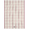 Kjøkkenhåndkle checked linen, cotton white & red fra Lexington