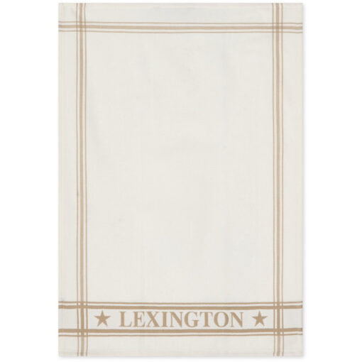 Kjøkkenhåndkle Cotton Jacquard (sett med 2) Beige/White fra Lexington - Bilde 2