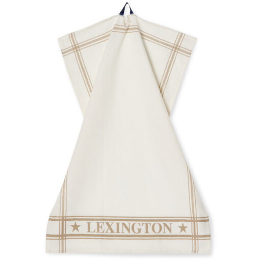 Kjøkkenhåndkle Cotton Jacquard (sett med 2) Beige/White fra Lexington - Bilde 3