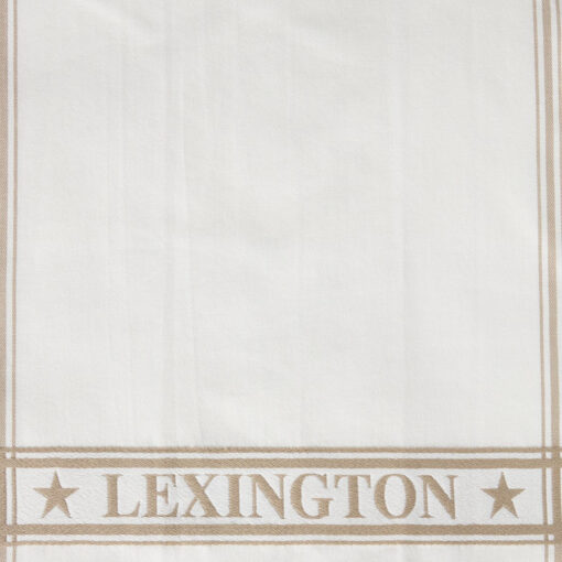 Kjøkkenhåndkle Cotton Jacquard (sett med 2) Beige/White fra Lexington - Bilde 4
