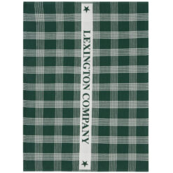 Alternative view of Kjøkkenhåndkle 50x70 Organic Cotton Terry Green/White fra Lexington