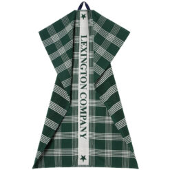 Kjøkkenhåndkle organic cotton terry green & white fra Lexington1