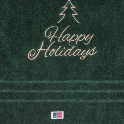 Håndkle Happy Holiday Juniper Green fra Lexington - Bilde 3