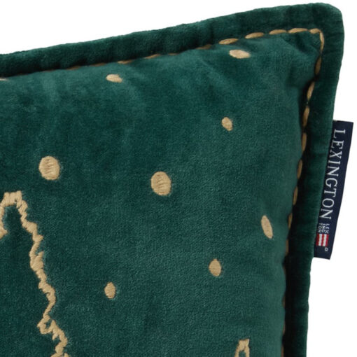 Pyntepute 30x50 Winter House Organic Cotton Velvet - Green/beige fra Lexington - Bilde 4