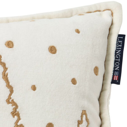 Pyntepute 30x50 Winter House Organic Cotton Velvet - White/beige fra Lexington - Bilde 4