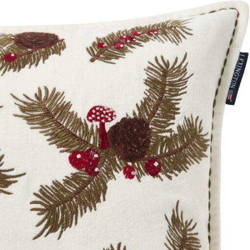 Putetrekk 50x50 Pine Twigs Organic Cotton Velvet fra Lexington - Bilde 4