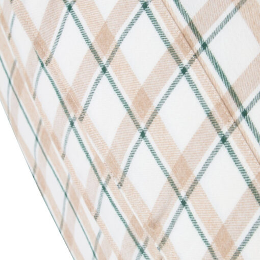 Sengesett Checked Cotton Flannel Green/Beige/White fra Lexington - Bilde 4