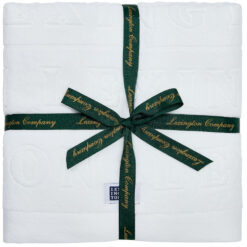 Velour logo towel 50x70 + 70x130 set of 2+2 white fra Lexington