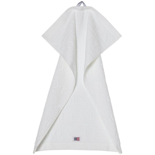 Håndkle Velour Logo 50x70+70x130 set of 2+2 White fra Lexington - Bilde 2
