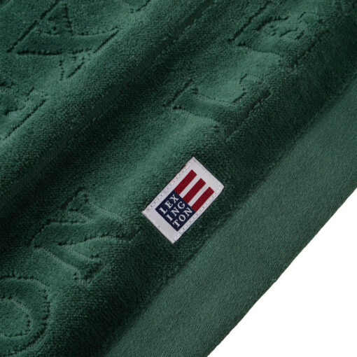 Håndkle Velour Logo 50x70+70x130 set of 2+2 Juniper Green fra Lexington - Bilde 4