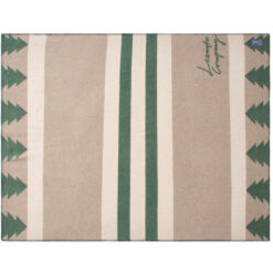 Alternative view of Pledd 130x170 Tree Jacquard Recycled Wool Beige/Green fra Lexington