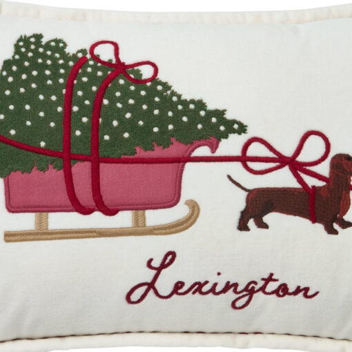 Pyntepute 30x50 Dog Sleigh Organic Cotton Velvet fra Lexington - Bilde 3