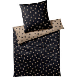 Sengesett Paws sort & beige fra elegante