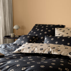 Alternative view of Putetrekk ''Paws'' Sort/beige fra Elegante 50x70