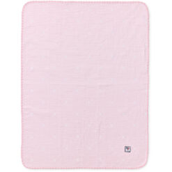 Teppe baby signature star cotton rosa & hvit fra Lexington