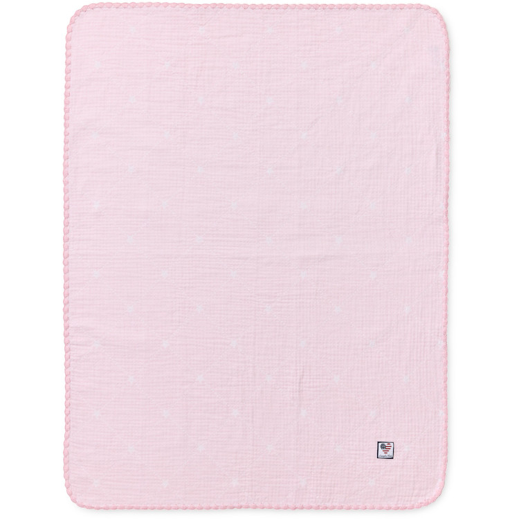 Teppe baby signature star cotton rosa & hvit fra Lexington