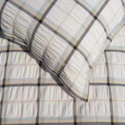 Alternative view of Halvor Bakke Nox sengesett i krepp - Midnight blue