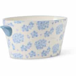 Alternative view of Blomsterpotte Floral Stoneware Pot with Handles Blue/White fra Lexington