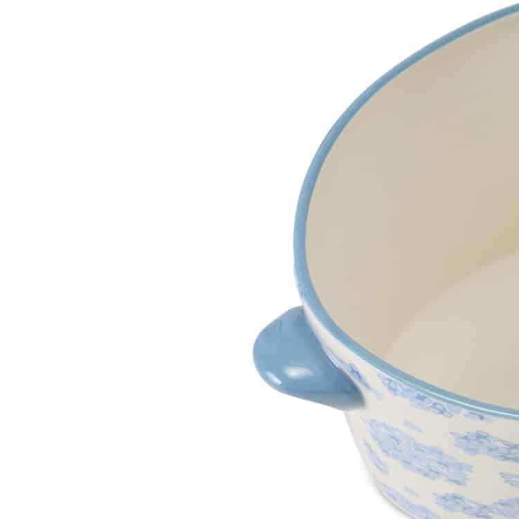 Blomsterpotte Floral Stoneware Pot with Handles Blue/White fra Lexington - Bilde 3