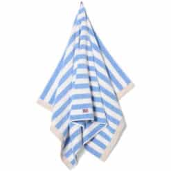 Alternative view of Håndkle Block Striped Sky blue/white/moonbeam fra Lexington