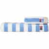Håndkle block striped sky blue, white & moonbeam fra lexington4