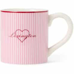 Alternative view of Kopp Valentine's Stoneware Mug Pink/White/Red fra Lexington