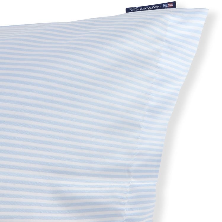 Putetrekk Blue/white Striped Cotton Sateen 50x70 fra Lexington - Bilde 3