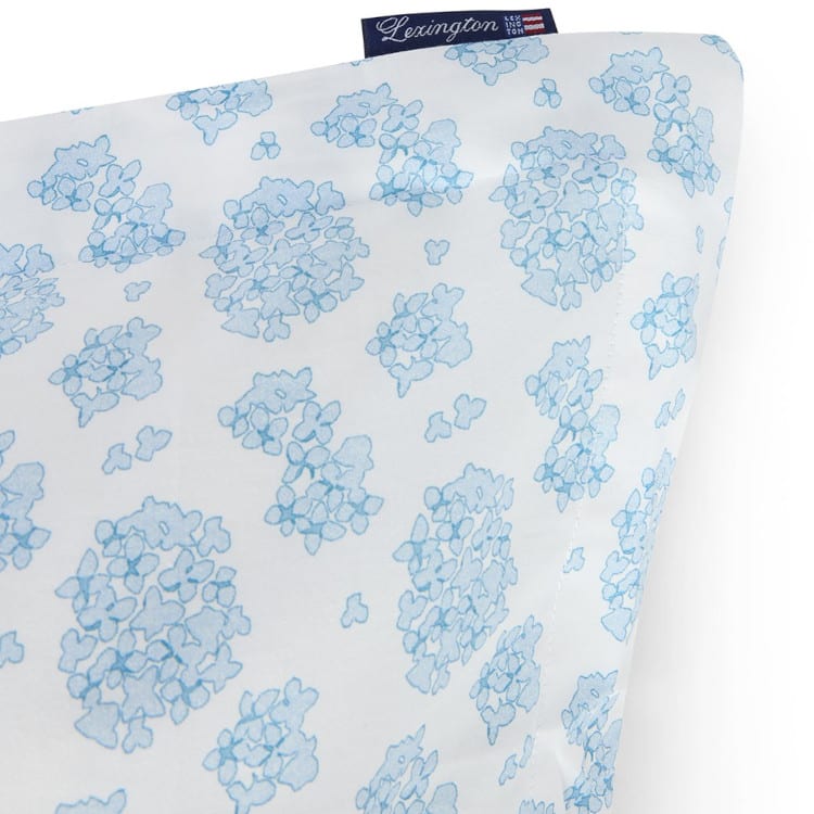 Putetrekk Floral Printed Cotton Sateen 50x70 - Blue/white fra Lexington - Bilde 3