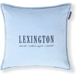 Pynteputetrekk blue logo organic cotton velvet fra lexington