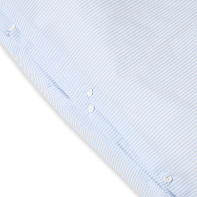 Sengesett Blue/white Striped Cotton Sateen fra Lexington - Bilde 3