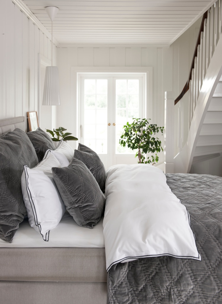 Borås Cotton Sengesett Sky i sateng - Grå - Bilde 4