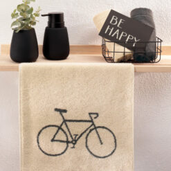 Alternative view of Cawö Håndkle Postcard 30x50 ''Bicycle''