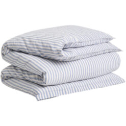 Dynetrekk cotton linen stripe faded denim fra gant