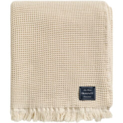 Alternative view of Pledd 130x180 Cotton Waffle Faded Beige fra Gant